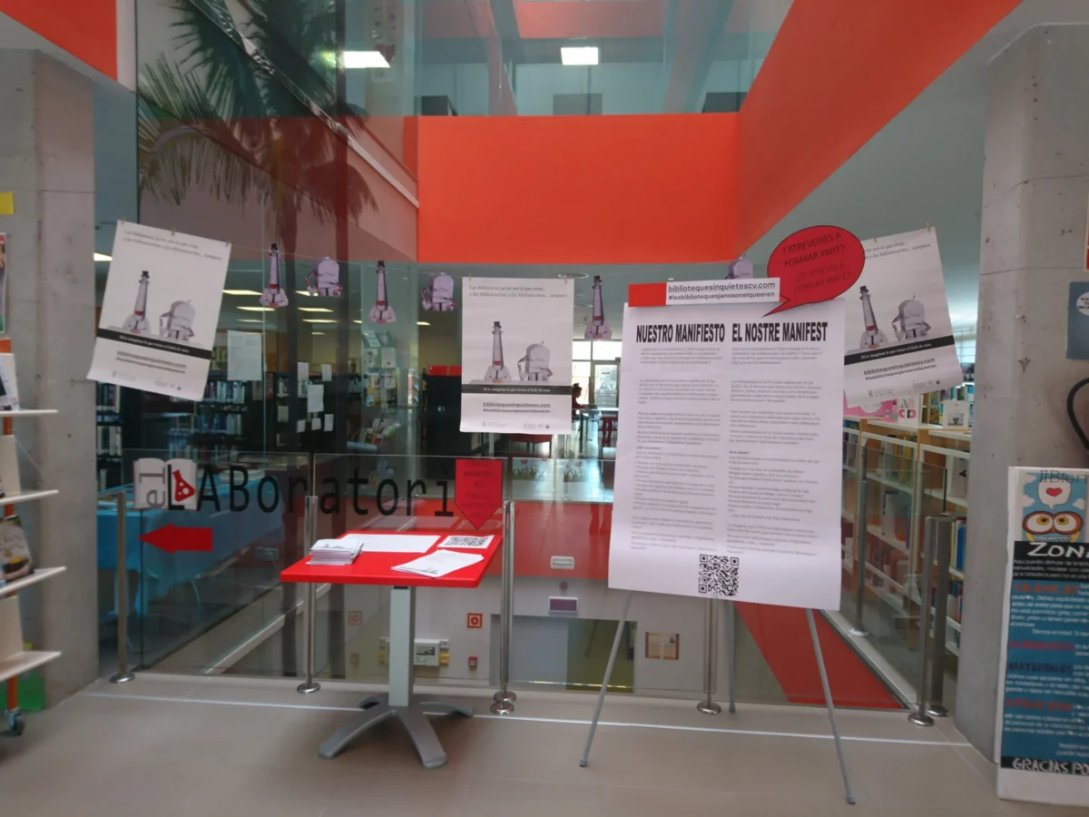 Instalación de laboratorio y creación en una biblioteca